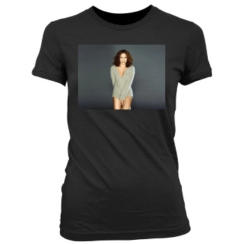 Jennifer Lopez Women's Junior Cut Crewneck T-Shirt