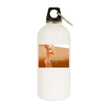 Jennifer Lopez White Water Bottle With Carabiner