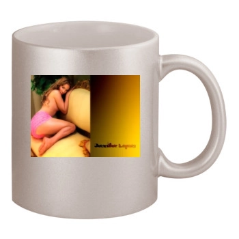 Jennifer Lopez 11oz Metallic Silver Mug