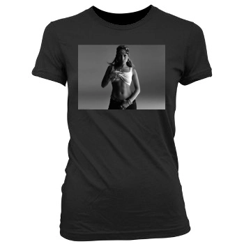 Jennifer Lopez Women's Junior Cut Crewneck T-Shirt