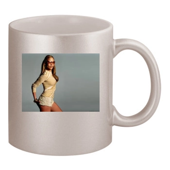 Jennifer Lopez 11oz Metallic Silver Mug