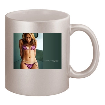 Jennifer Lopez 11oz Metallic Silver Mug