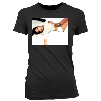 Jennifer Lopez Women's Junior Cut Crewneck T-Shirt