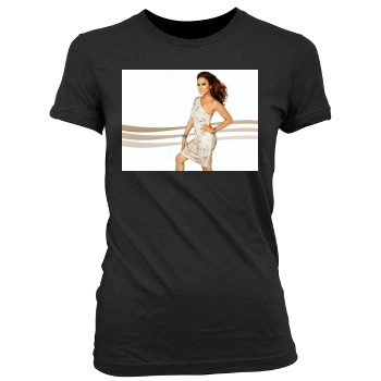 Jennifer Lopez Women's Junior Cut Crewneck T-Shirt