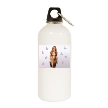 Jennifer Lopez White Water Bottle With Carabiner