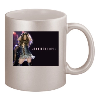 Jennifer Lopez 11oz Metallic Silver Mug