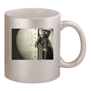 Jennifer Lopez 11oz Metallic Silver Mug