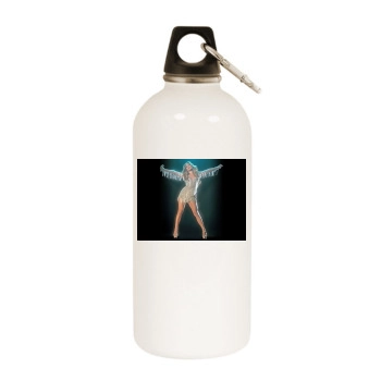 Jennifer Lopez White Water Bottle With Carabiner