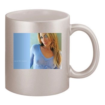 Jennifer Lopez 11oz Metallic Silver Mug