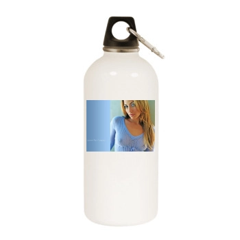 Jennifer Lopez White Water Bottle With Carabiner