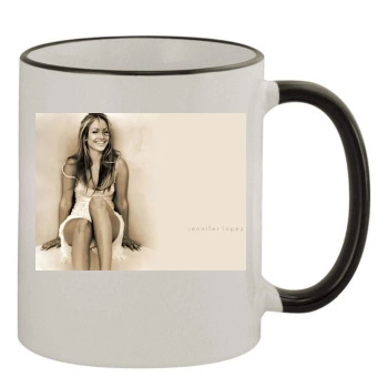 Jennifer Lopez 11oz Colored Rim & Handle Mug