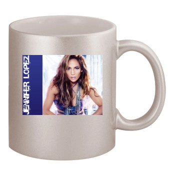 Jennifer Lopez 11oz Metallic Silver Mug