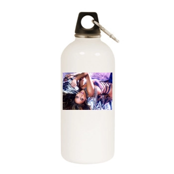 Jennifer Lopez White Water Bottle With Carabiner