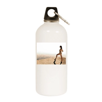 Jennifer Love Hewitt White Water Bottle With Carabiner