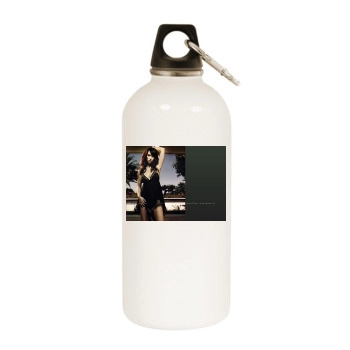 Jennifer Love Hewitt White Water Bottle With Carabiner