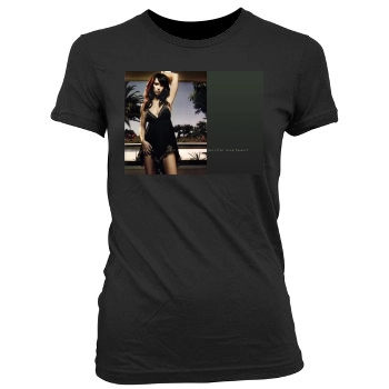 Jennifer Love Hewitt Women's Junior Cut Crewneck T-Shirt