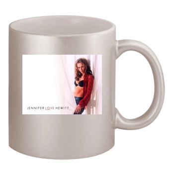 Jennifer Love Hewitt 11oz Metallic Silver Mug