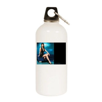 Jennifer Love Hewitt White Water Bottle With Carabiner