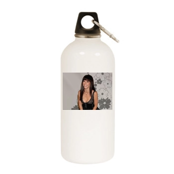 Jennifer Love Hewitt White Water Bottle With Carabiner