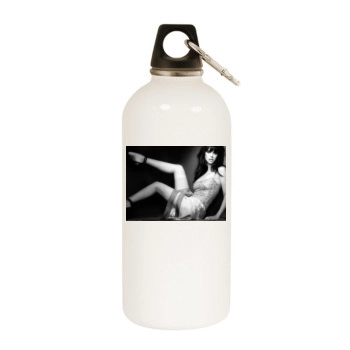 Jennifer Love Hewitt White Water Bottle With Carabiner