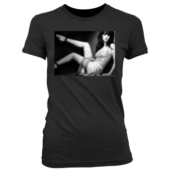 Jennifer Love Hewitt Women's Junior Cut Crewneck T-Shirt