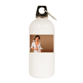 Jennifer Love Hewitt White Water Bottle With Carabiner