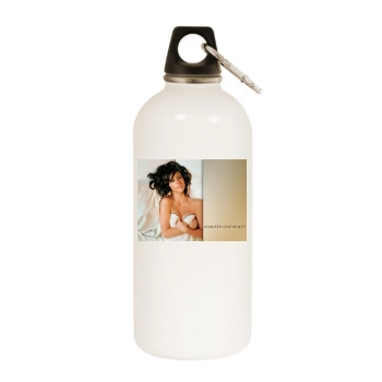 Jennifer Love Hewitt White Water Bottle With Carabiner