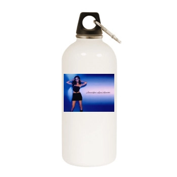 Jennifer Love Hewitt White Water Bottle With Carabiner