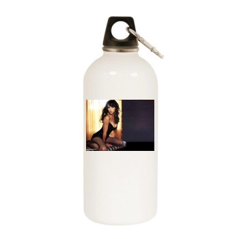 Jennifer Love Hewitt White Water Bottle With Carabiner