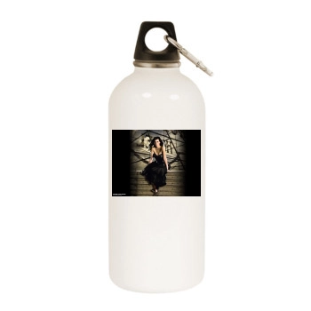 Jennifer Love Hewitt White Water Bottle With Carabiner