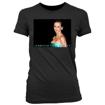 Jennifer Love Hewitt Women's Junior Cut Crewneck T-Shirt