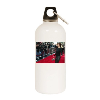 Jennifer Love Hewitt White Water Bottle With Carabiner