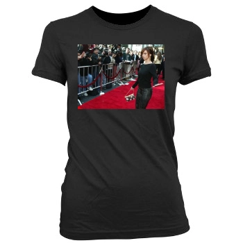 Jennifer Love Hewitt Women's Junior Cut Crewneck T-Shirt