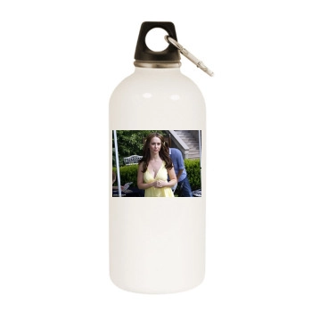 Jennifer Love Hewitt White Water Bottle With Carabiner