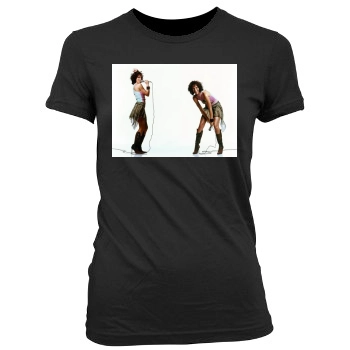 Jennifer Love Hewitt Women's Junior Cut Crewneck T-Shirt