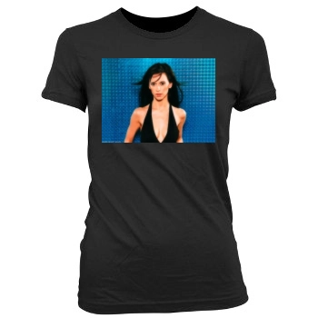 Jennifer Love Hewitt Women's Junior Cut Crewneck T-Shirt