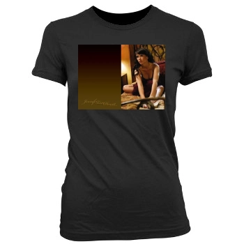 Jennifer Love Hewitt Women's Junior Cut Crewneck T-Shirt