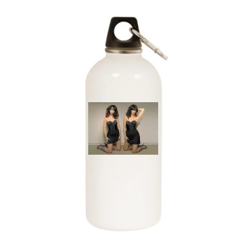 Jennifer Love Hewitt White Water Bottle With Carabiner