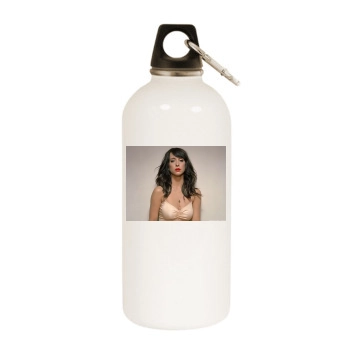 Jennifer Love Hewitt White Water Bottle With Carabiner