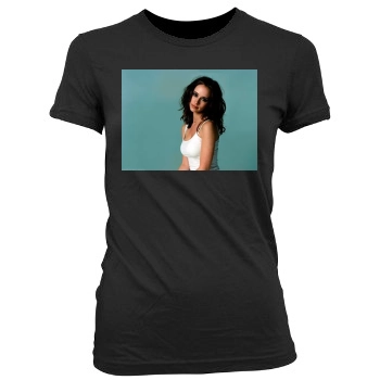 Jennifer Love Hewitt Women's Junior Cut Crewneck T-Shirt