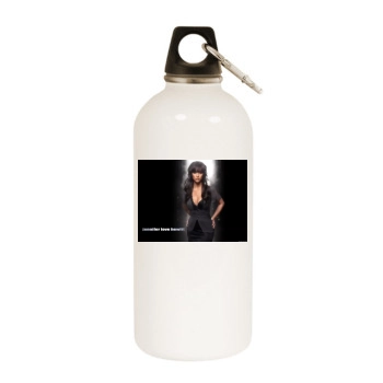 Jennifer Love Hewitt White Water Bottle With Carabiner