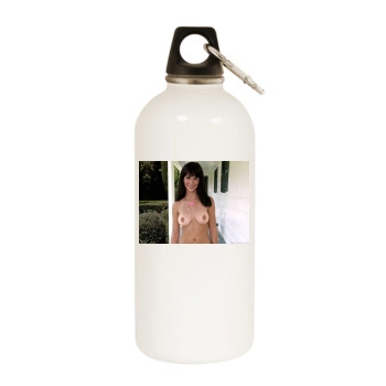 Jennifer Love Hewitt White Water Bottle With Carabiner