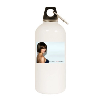 Jennifer Love Hewitt White Water Bottle With Carabiner