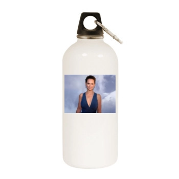 Jennifer Love Hewitt White Water Bottle With Carabiner