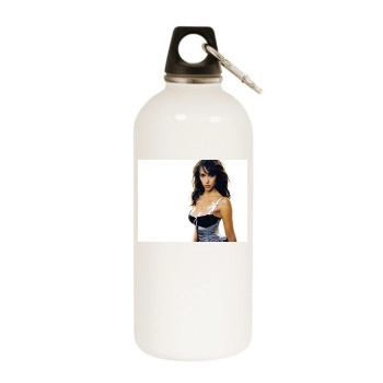 Jennifer Love Hewitt White Water Bottle With Carabiner