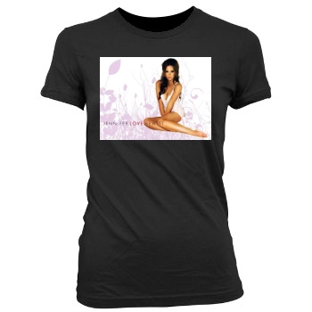 Jennifer Love Hewitt Women's Junior Cut Crewneck T-Shirt