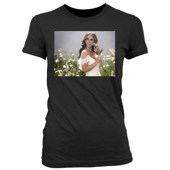 Jennifer Love Hewitt Women's Junior Cut Crewneck T-Shirt