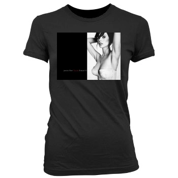 Jennifer Love Hewitt Women's Junior Cut Crewneck T-Shirt