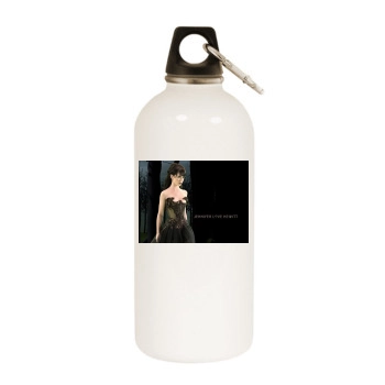 Jennifer Love Hewitt White Water Bottle With Carabiner