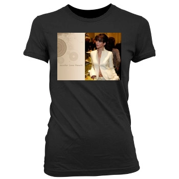 Jennifer Love Hewitt Women's Junior Cut Crewneck T-Shirt